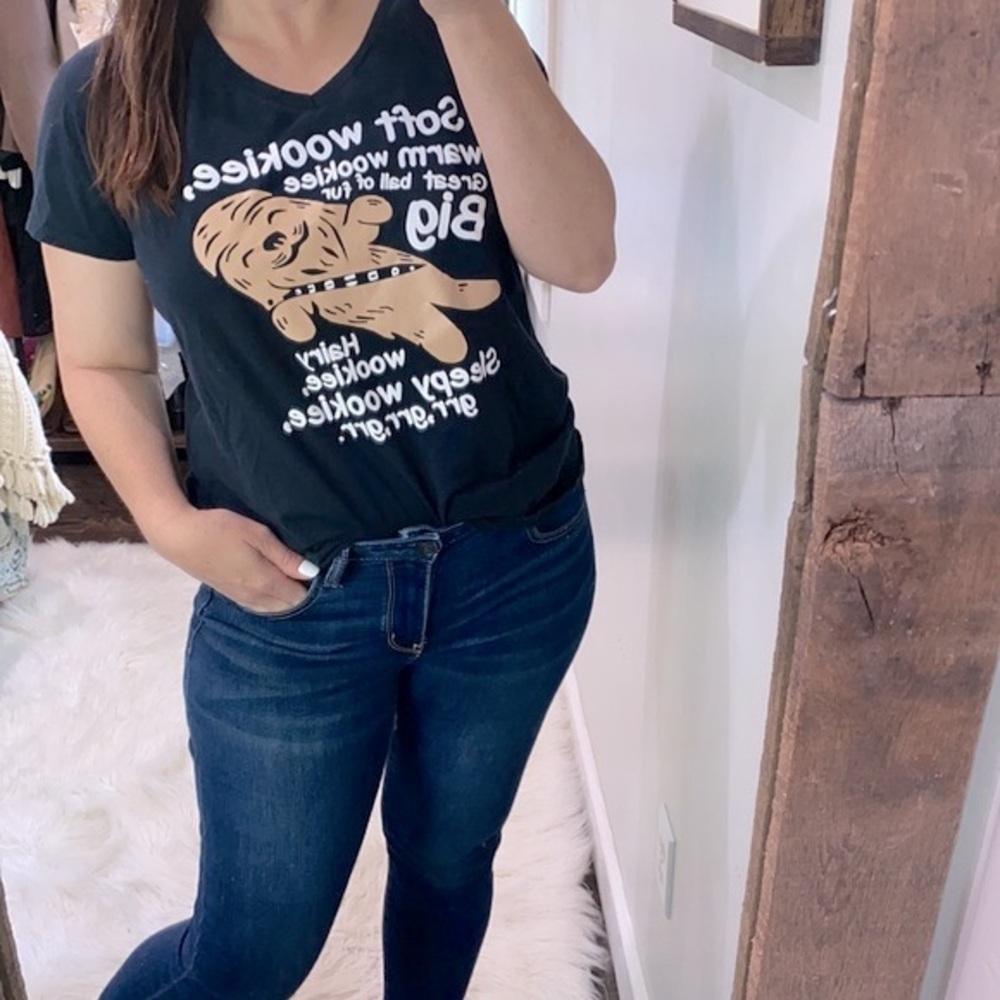 Wookiee Star Wars funny graphic T-shirt  women’s large